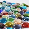 100g Glass Pebbles Stones - For Aquarium