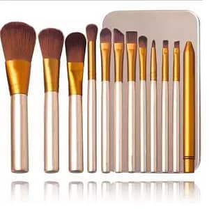 12Pc Makeup Brush Set