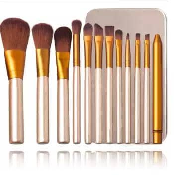 12Pc Makeup Brush Set