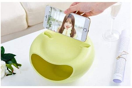 Creative Nuts And Dry Fruits Storage Box Shape Lazy Snack Bowl Organizers Perfect For Layers Seeds With Phone Holder 3