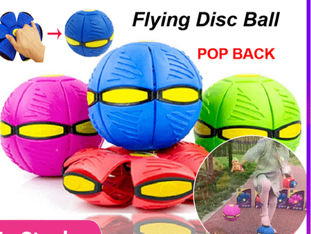 Throwing Disc Ball Flying Flat Venting Toys Fidget Pop It Bounce Back Balls For Stress Relieving Outdoor Fun Sports Kid Children Basketballrandom Colors 1