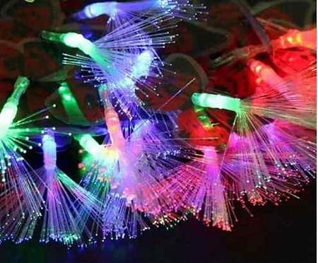 20 LED Rose Gold Feather - Fairy Lights Twinkle
