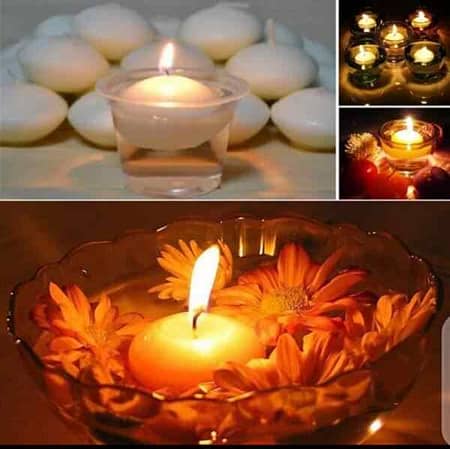 12 Pcs Unscented Small Floating Candles For Wedding Party Event New Year Birthday Party Decoration Home Decor Candles 8