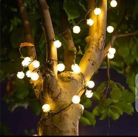 Pine Cone String Light Decorations For Home 10ft Length 20 Leds 5