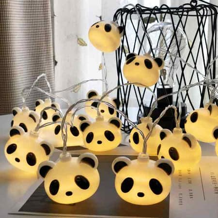 10 Led Panda String Lights usb Copper Wire Fairy Lights For Home Garden Wedding Party Decor 1