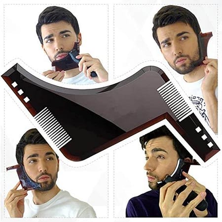 Beard Shaping Tool – Beard Shaper And Lineup Tool – Beard Liner And Hairline Shaping Tool – Beard Accessories And A Perfect Beard Template For Men 1