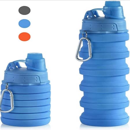 Foldable Silicone Water Bottle – 500ml 1