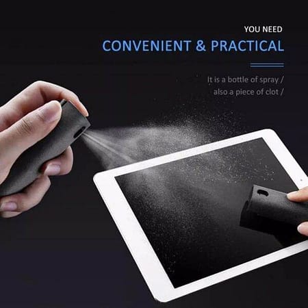 Phone Screen Cleaner Portable Sprayer Mobile Tablet Pc Microfiber Cloth Cleaning Artifact Storage 2