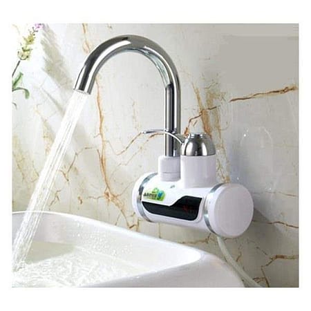 Tank less Electric Hot Water Heater Faucet Kitchen Instant Heating Tap Water With Led 2