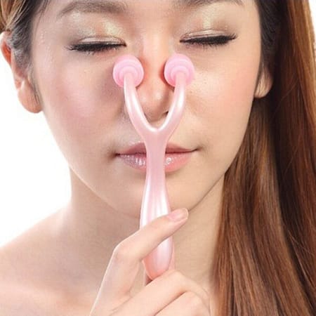 Three dimensional Nose Slimming Roller Massager Handheld Massage 3