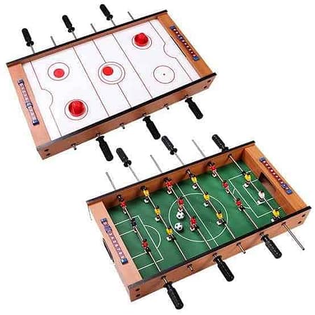 2in1 Wooden Soccer Table Ice Hockey e