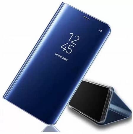 Samsung S8 Plus – Clear View Cover in Silver or Blue 1b
