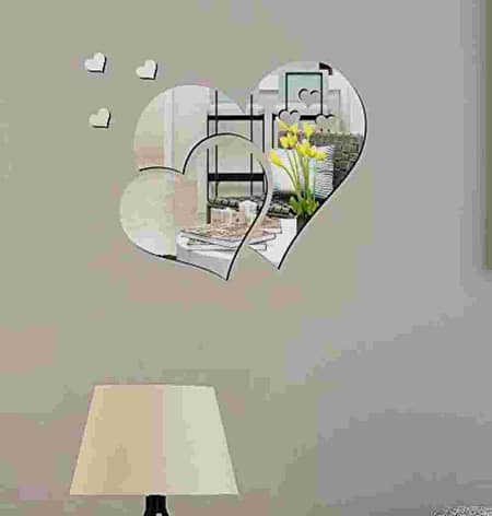 Acrylic Mirror wall stickers 15 inch compressed